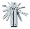 Multitool Victorinox SwissTool X - 26 funkcji, blokowane ostrze, ze śrubokrętem i nożyczkami, stal nierdzewna - 115 mm